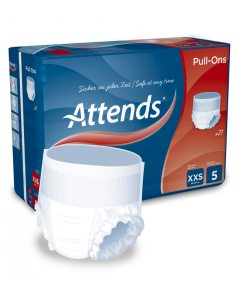 Attends Pull-Ons 5 - Extra Extra Small - CASE 4 x Packs 21
