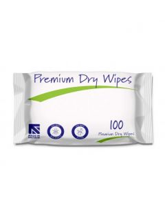 Patient Care Dry Wipes - Large - 1 x Pack 100