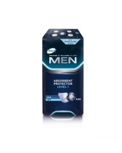 TENA Men Level 1 Incontinence Pads (150ml) CASE 6 x PACKS 24 (144 Pads)