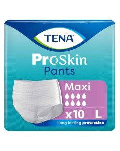 TENA Proskin Pants Maxi - Size Large - Pack of 10