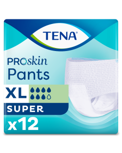TENA Pants Super X-Large (120-160cm/46-62") 4 x 12 Pack (48 Pants)