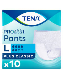 TENA Pants Plus Classic - Large (100-135cm/40-53") Pack 10