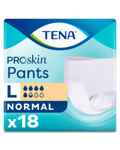 TENA Pants Normal - Large (100-135cm/40-53&quot;) 4 x 18 Pack (72 Pants)